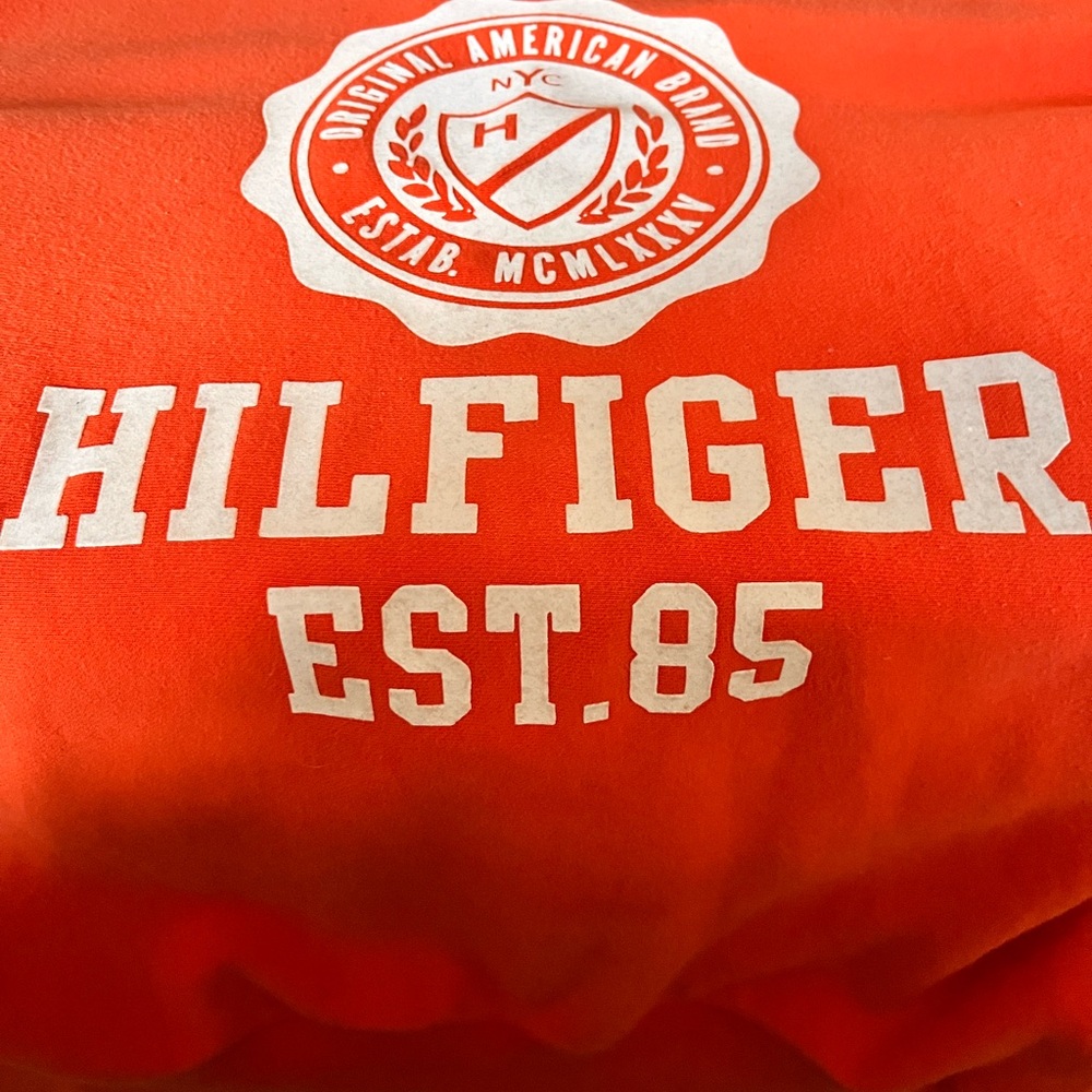 Tommy Hilfiger Orange Crewneck Sweatshirt